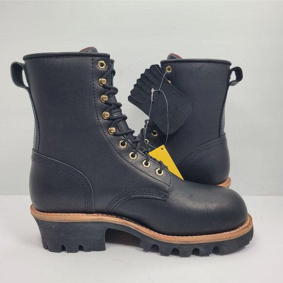 Chippewa Paladin Women's Black Leather Logger Boots 73050 US Size 8.5W NWT - Picture 5 of 11